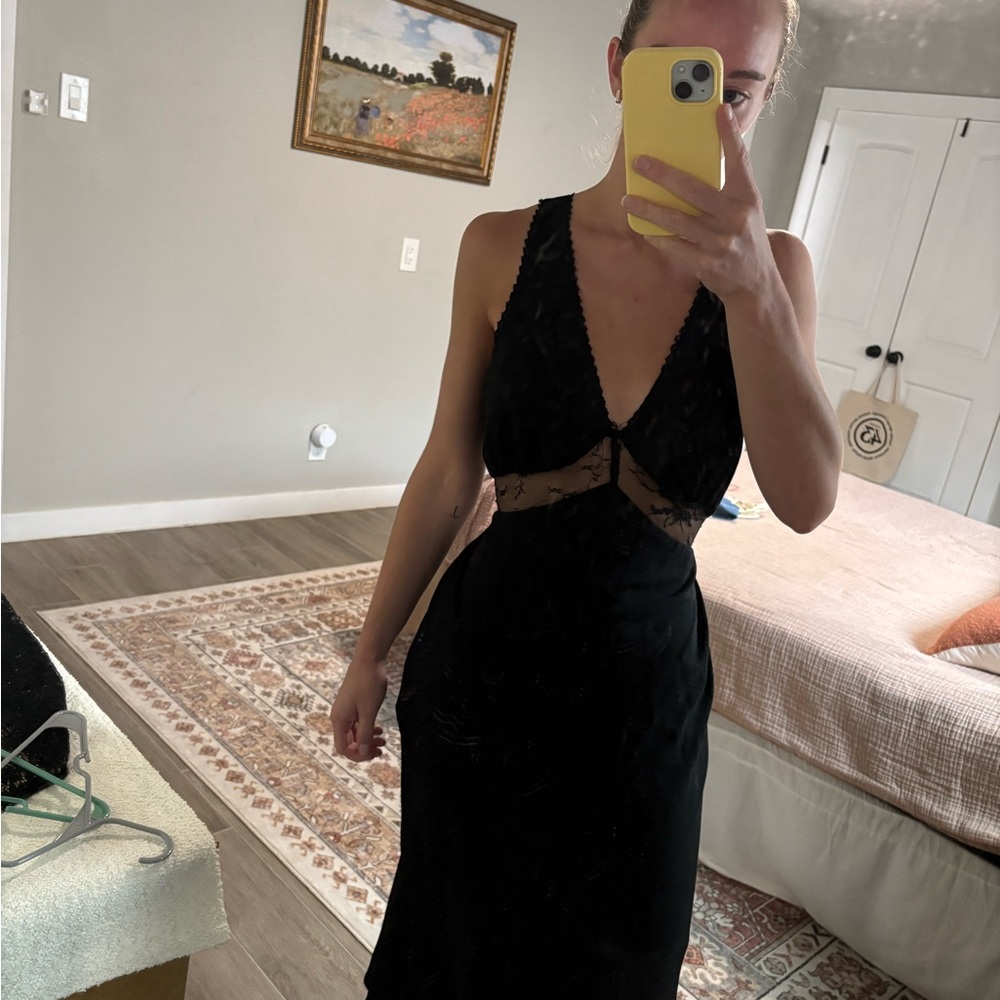 Wild Fable Black Backless Dress